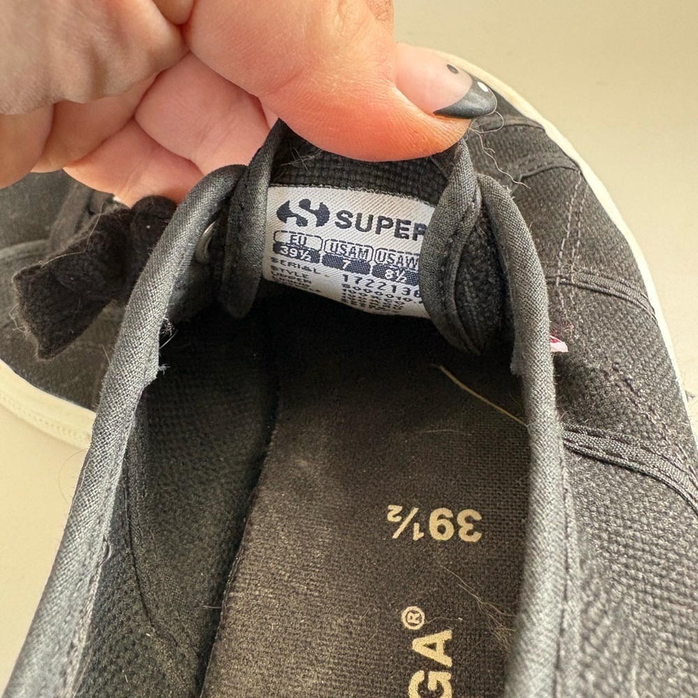 Superga 2750 corp classic black white size w81/2 m7 - Picture 5 of 7